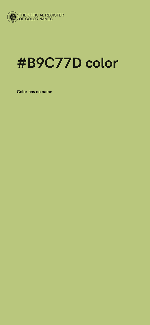 #B9C77D color image
