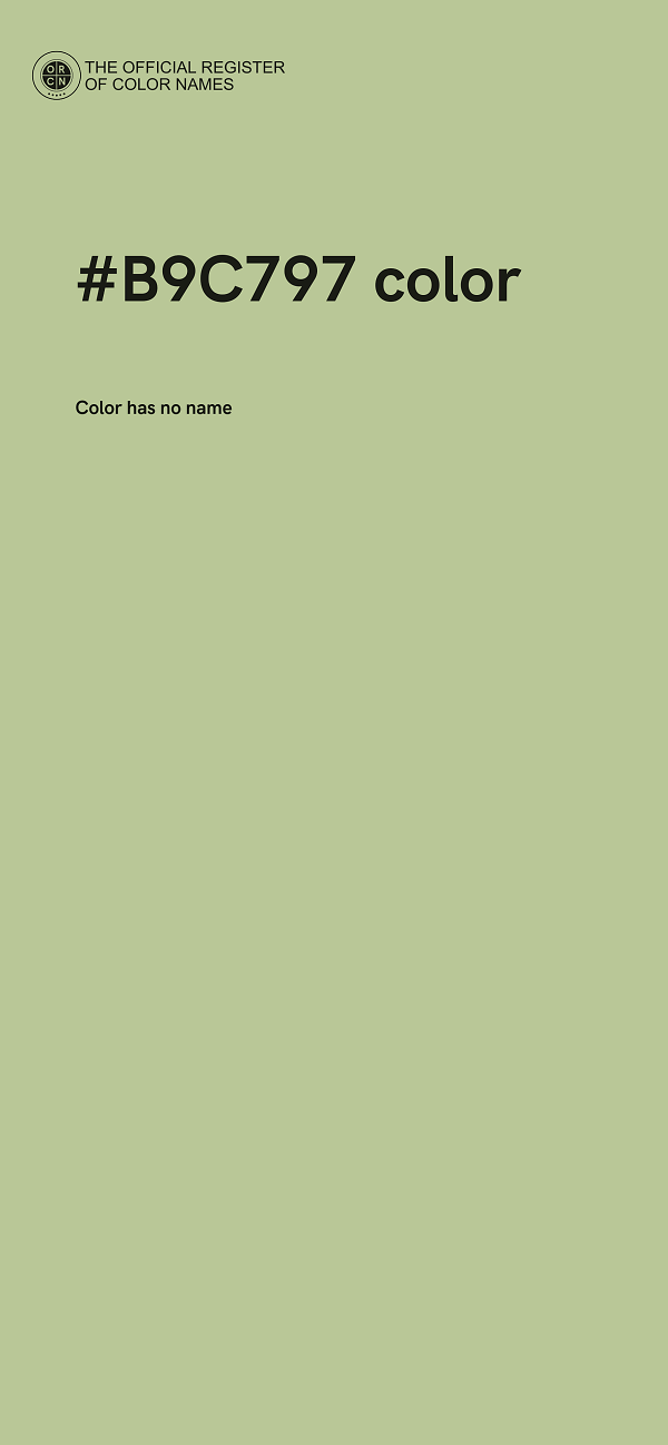 #B9C797 color image