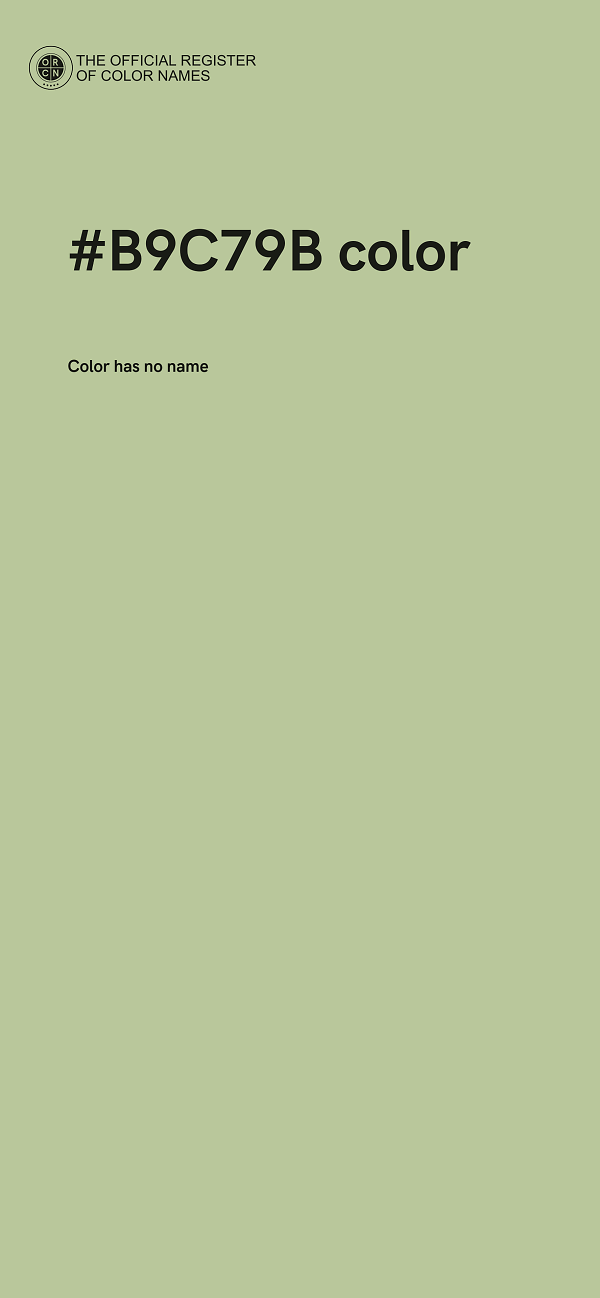 #B9C79B color image