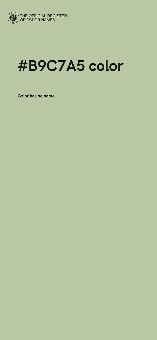 #B9C7A5 color image