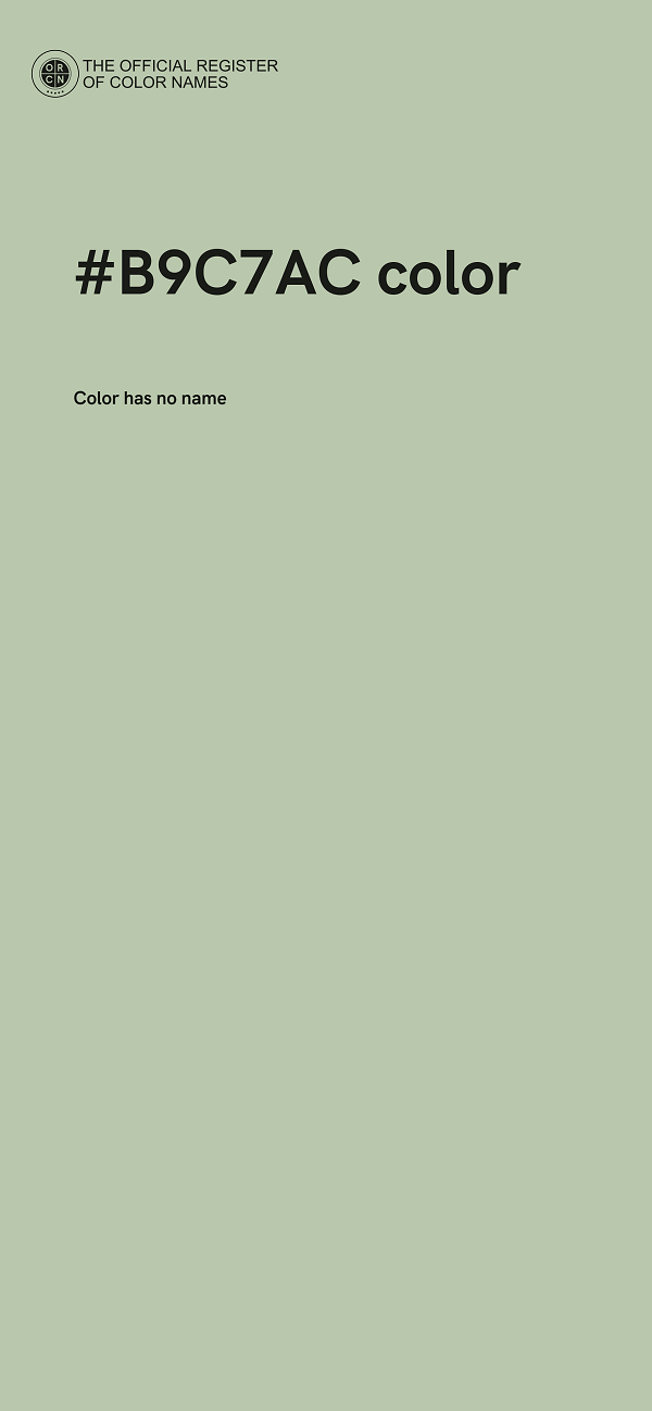 #B9C7AC color image