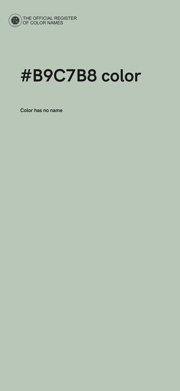 #B9C7B8 color image