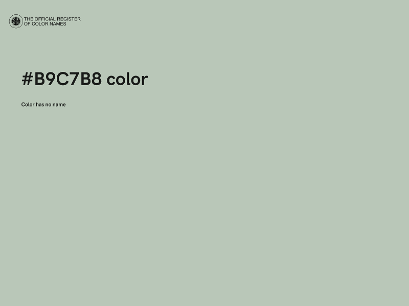 #B9C7B8 color image