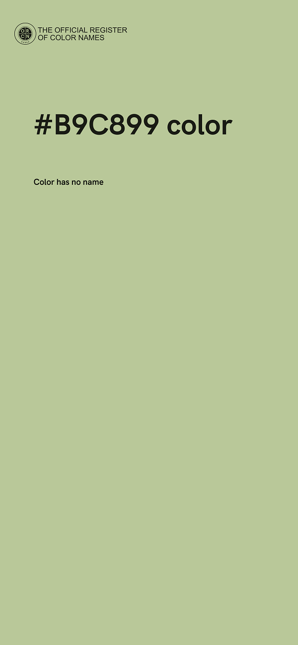 #B9C899 color image
