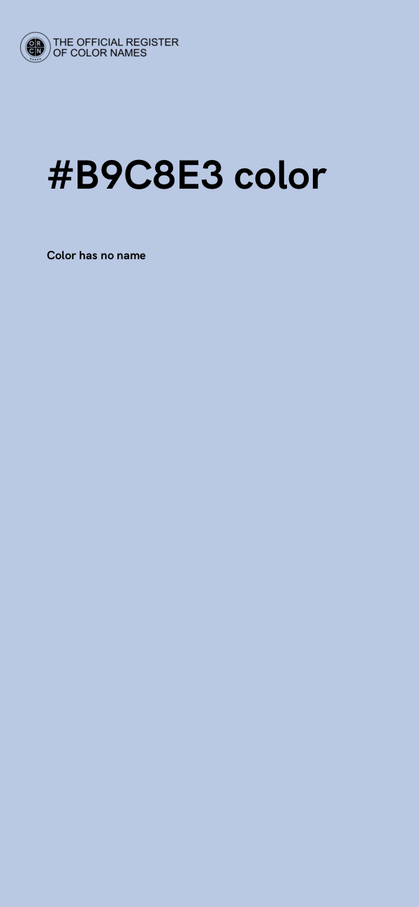 #B9C8E3 color image