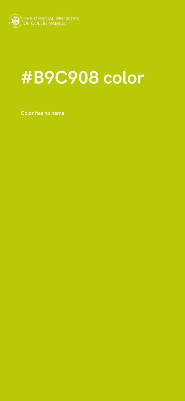 #B9C908 color image