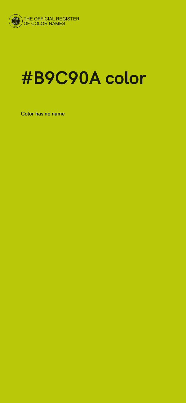 #B9C90A color image