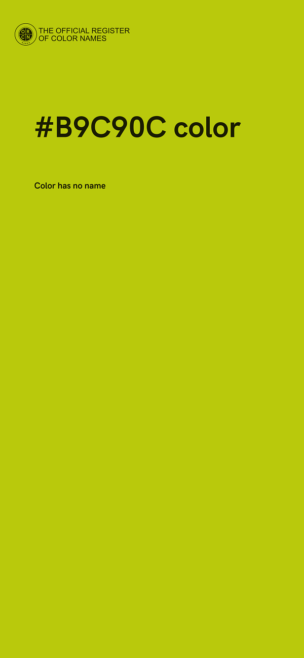 #B9C90C color image