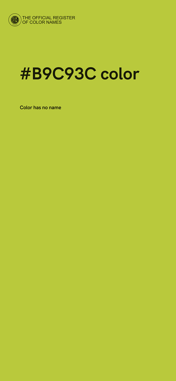 #B9C93C color image