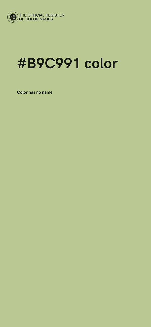 #B9C991 color image