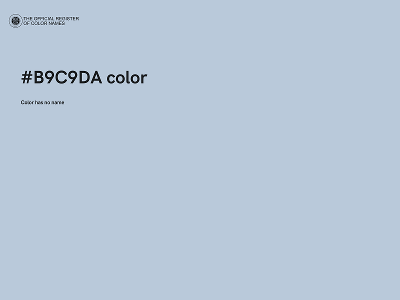 #B9C9DA color image