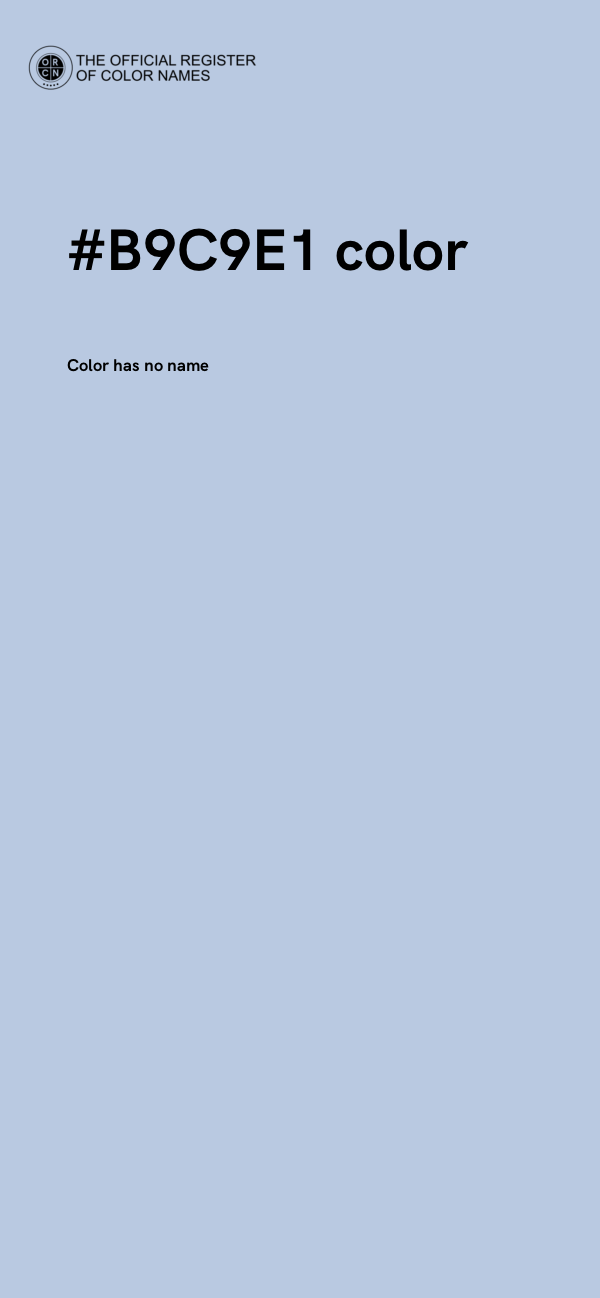 #B9C9E1 color image