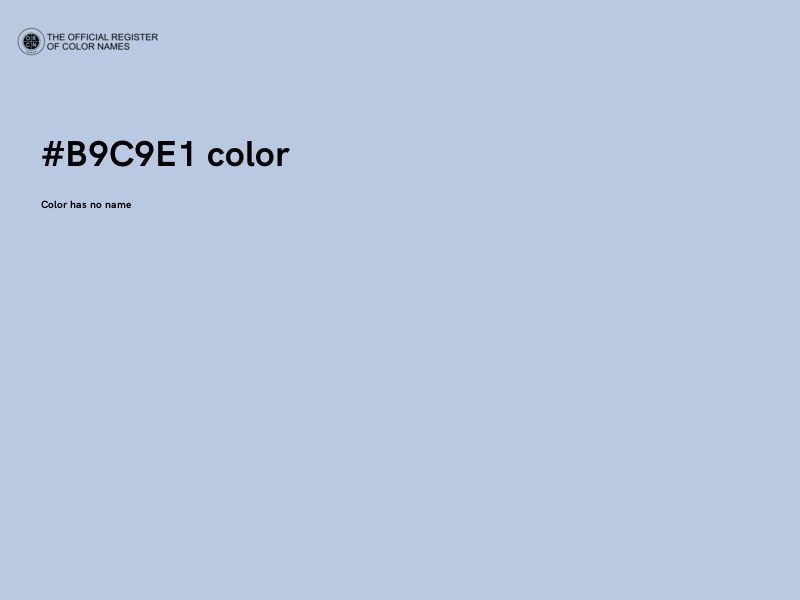 #B9C9E1 color image