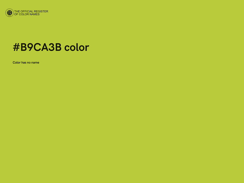 #B9CA3B color image