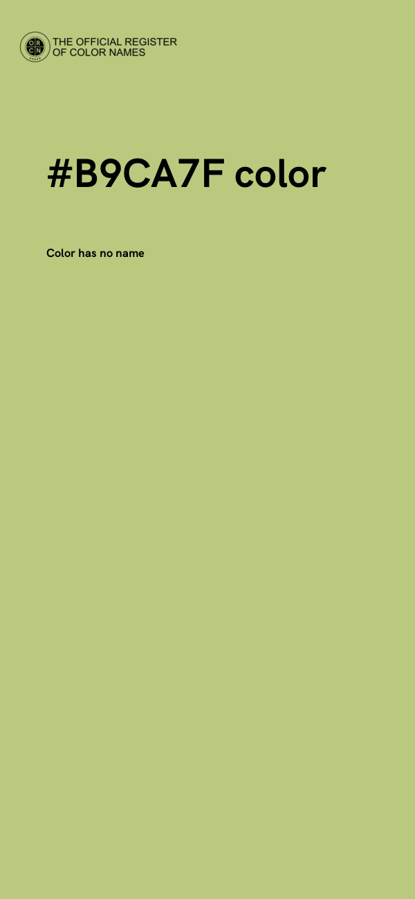 #B9CA7F color image