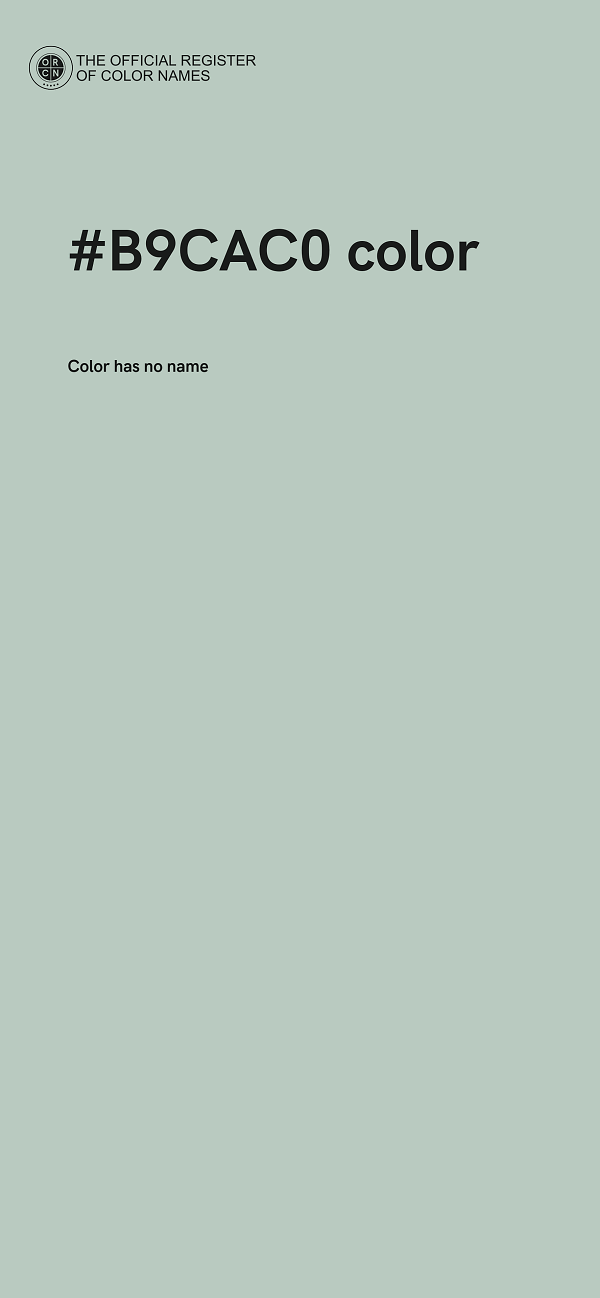 #B9CAC0 color image