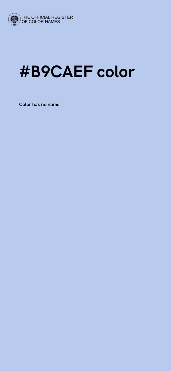#B9CAEF color image