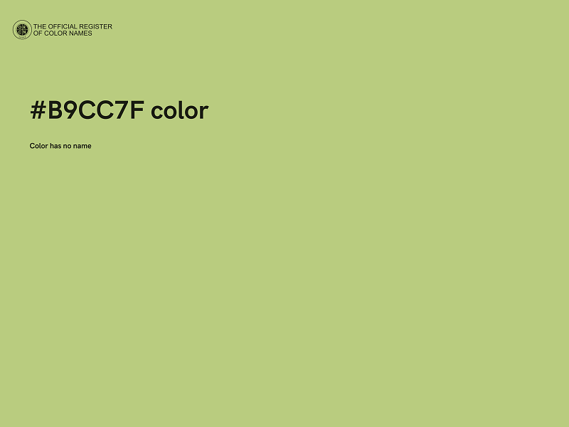 #B9CC7F color image