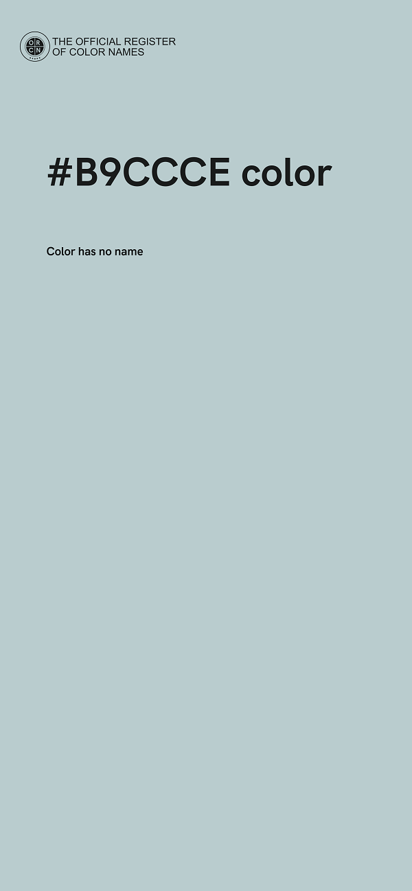 #B9CCCE color image