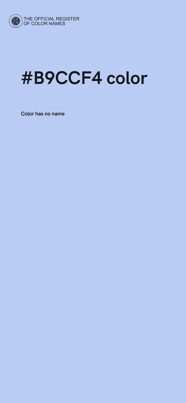 #B9CCF4 color image