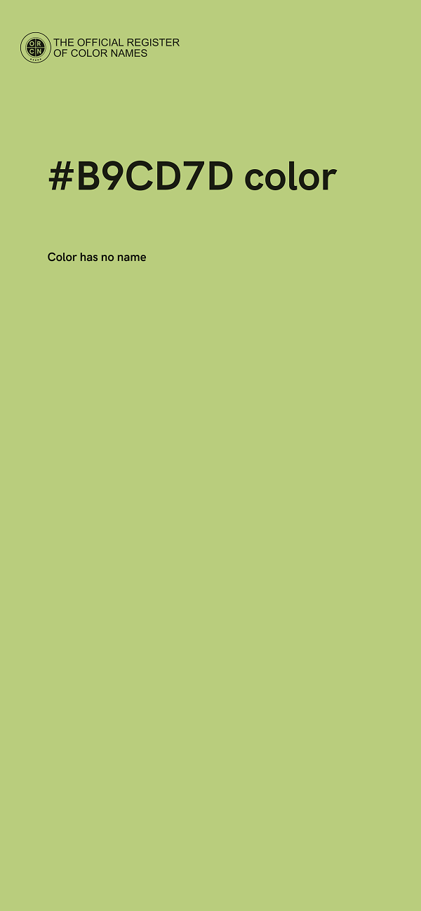 #B9CD7D color image