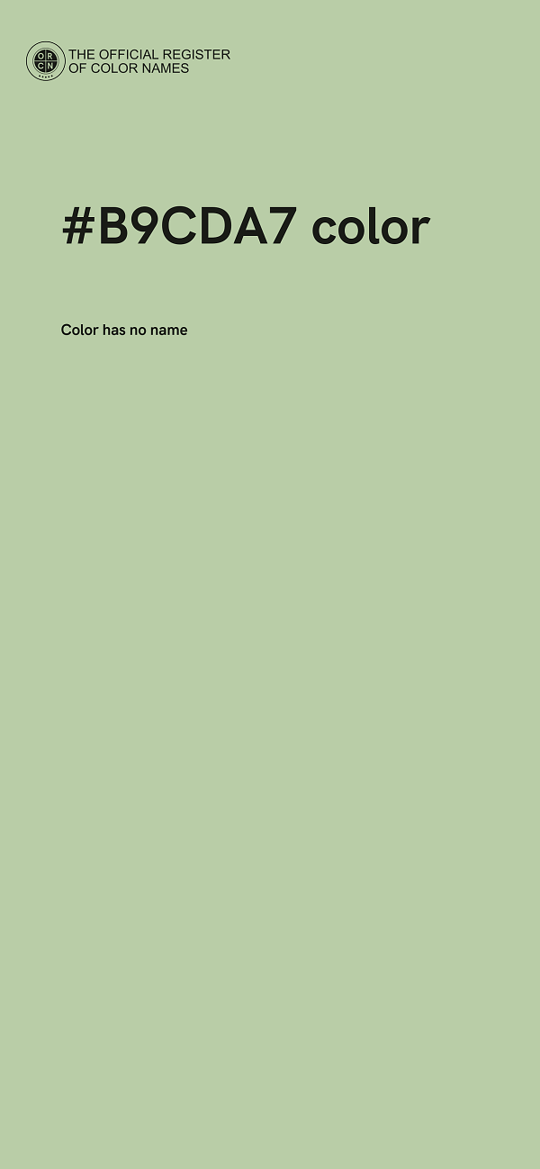 #B9CDA7 color image
