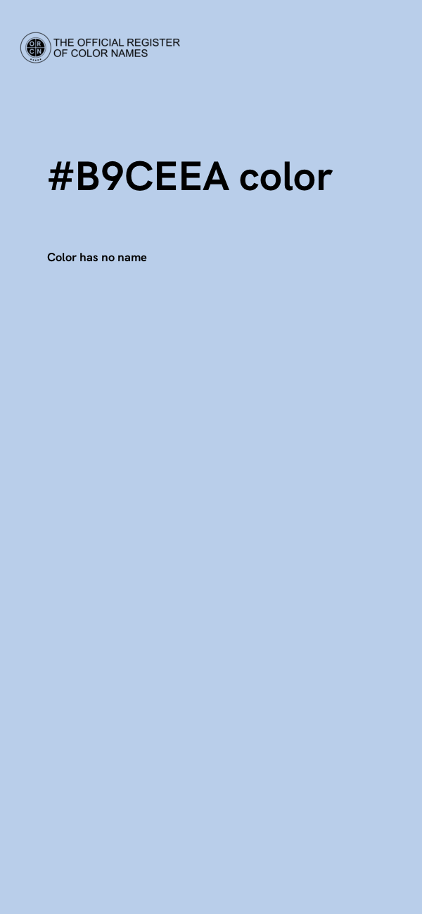 #B9CEEA color image