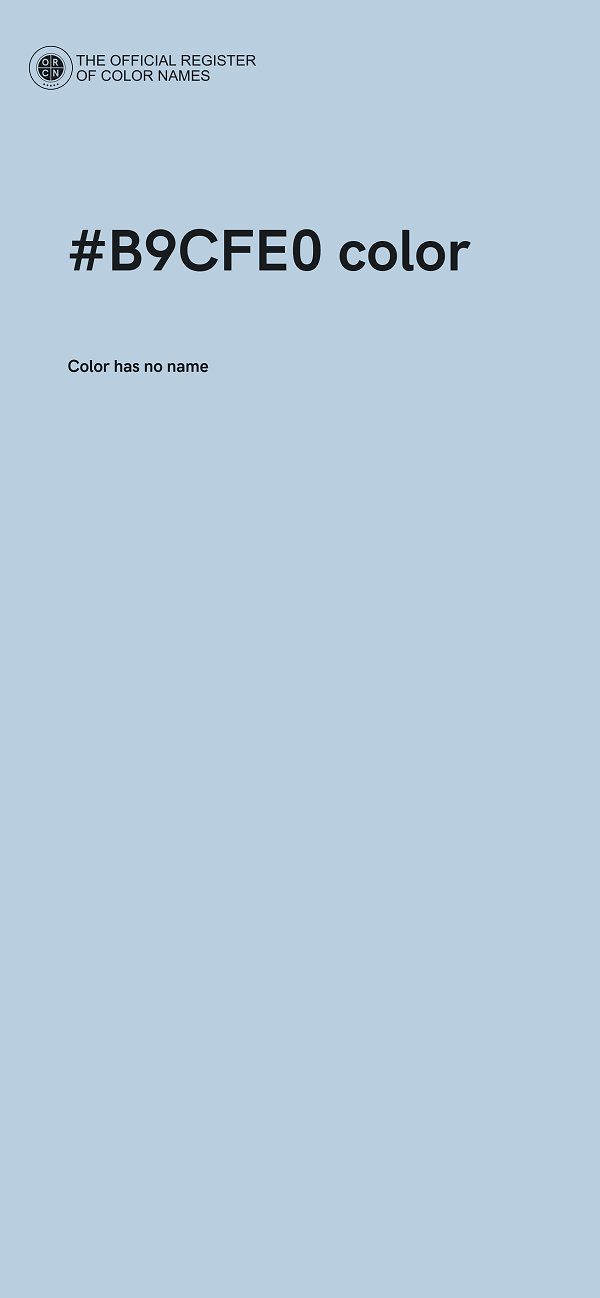 #B9CFE0 color image