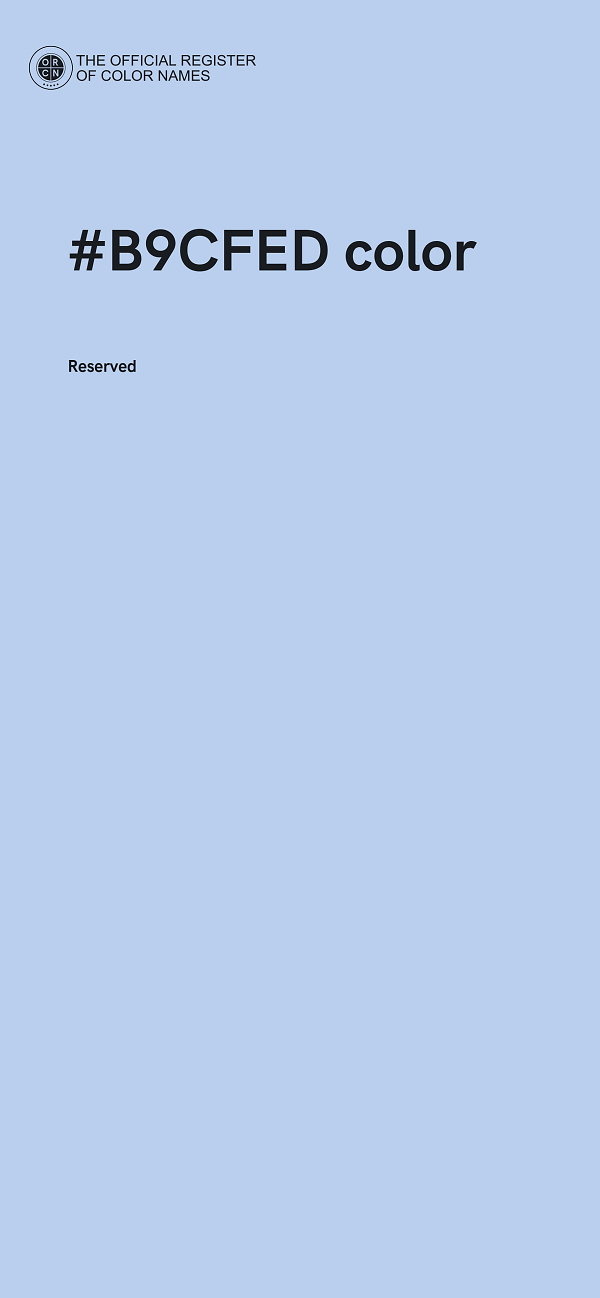 #B9CFED color image