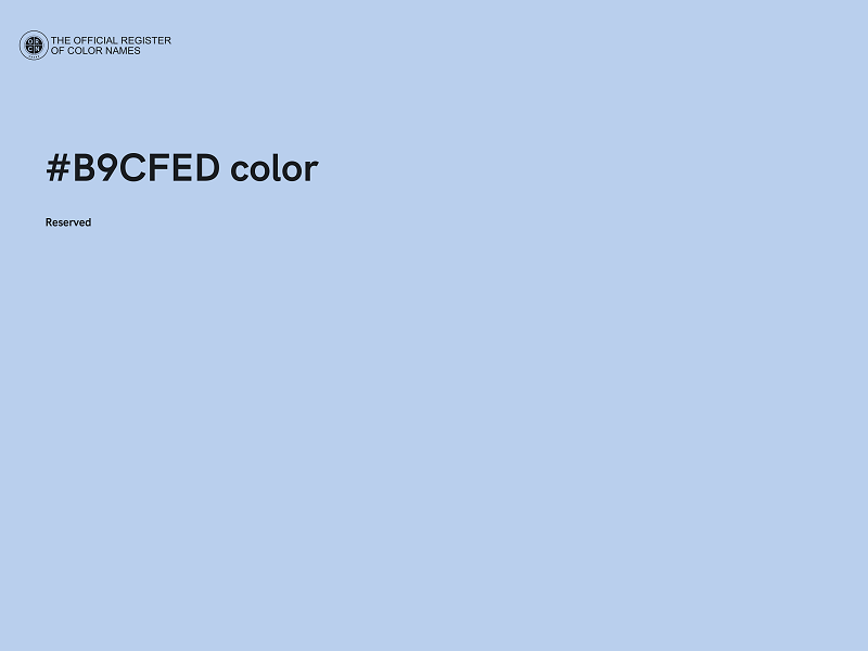 #B9CFED color image