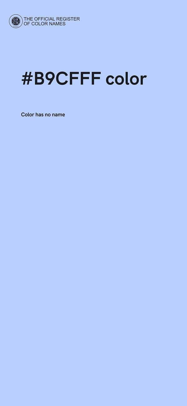 #B9CFFF color image