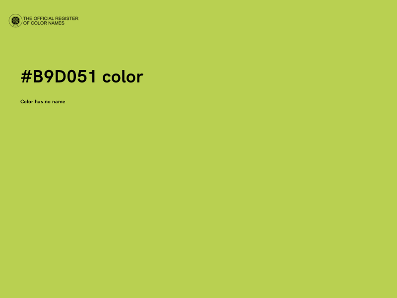#B9D051 color image
