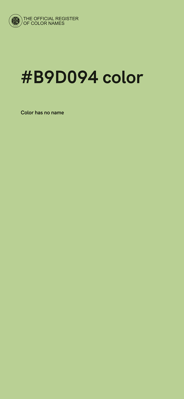 #B9D094 color image