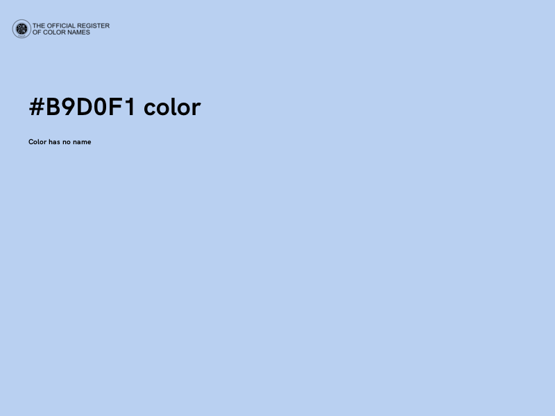 #B9D0F1 color image