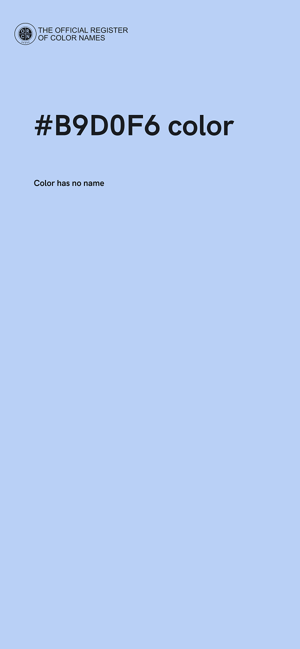 #B9D0F6 color image