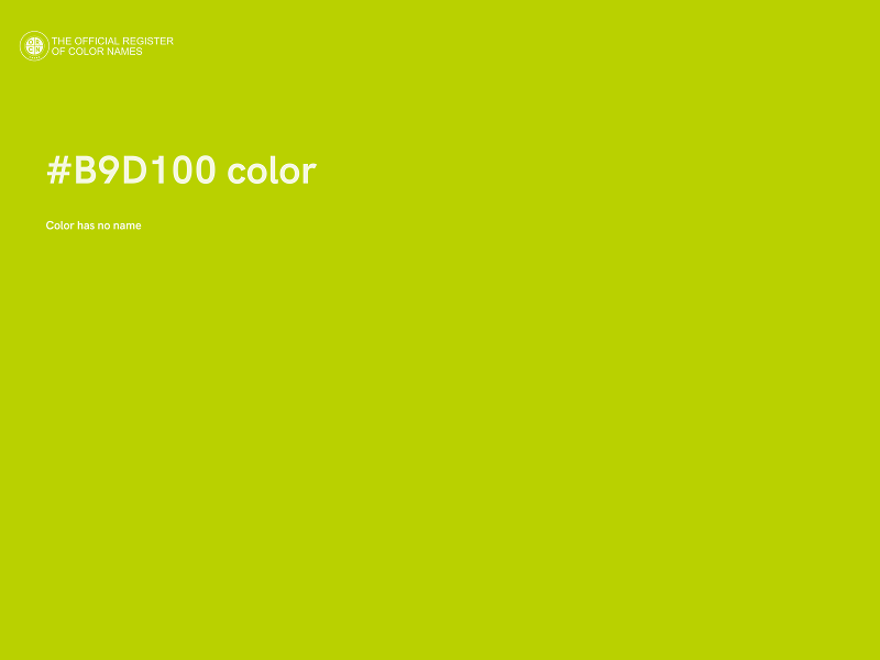 #B9D100 color image