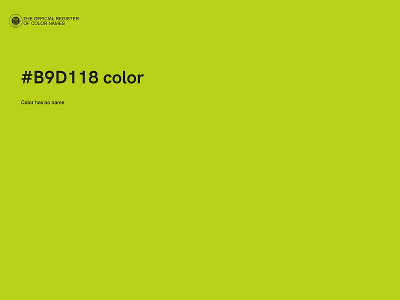 #B9D118 color image