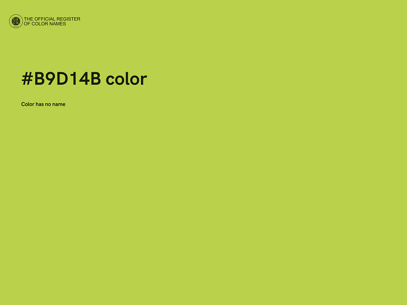 #B9D14B color image