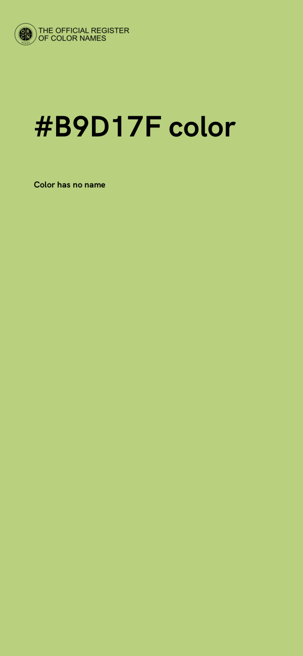 #B9D17F color image