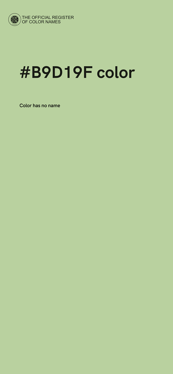#B9D19F color image