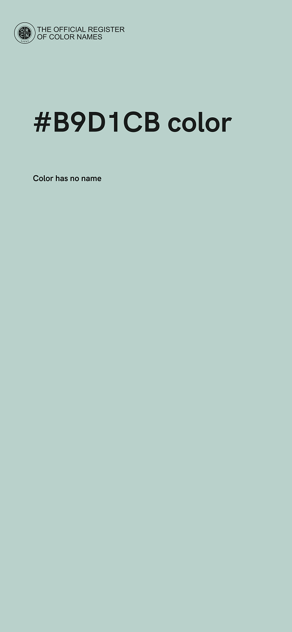 #B9D1CB color image