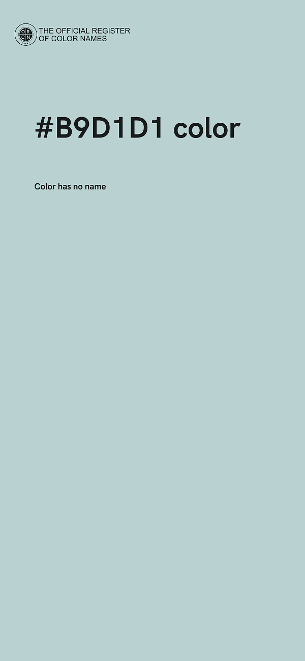 #B9D1D1 color image