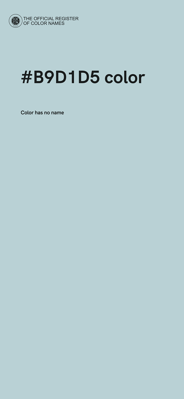 #B9D1D5 color image