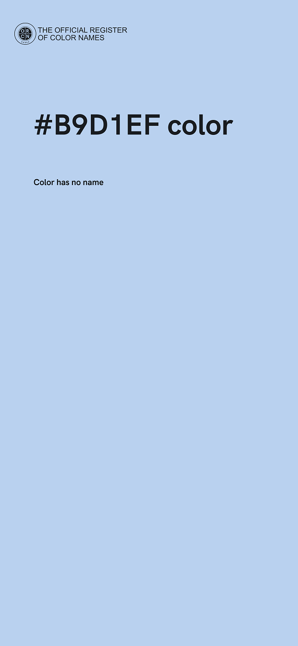 #B9D1EF color image