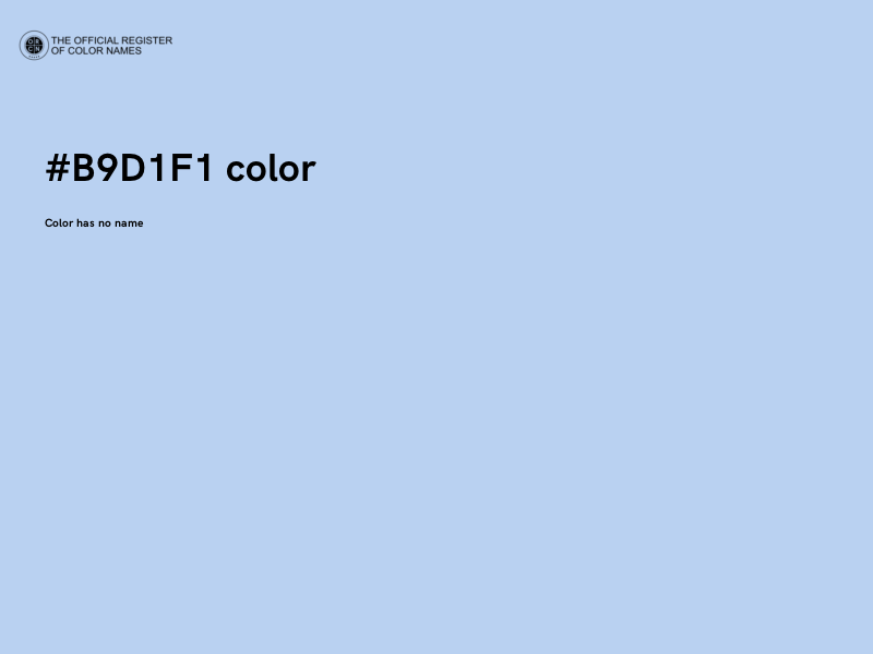 #B9D1F1 color image