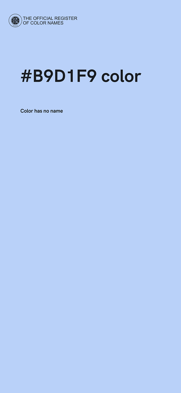 #B9D1F9 color image
