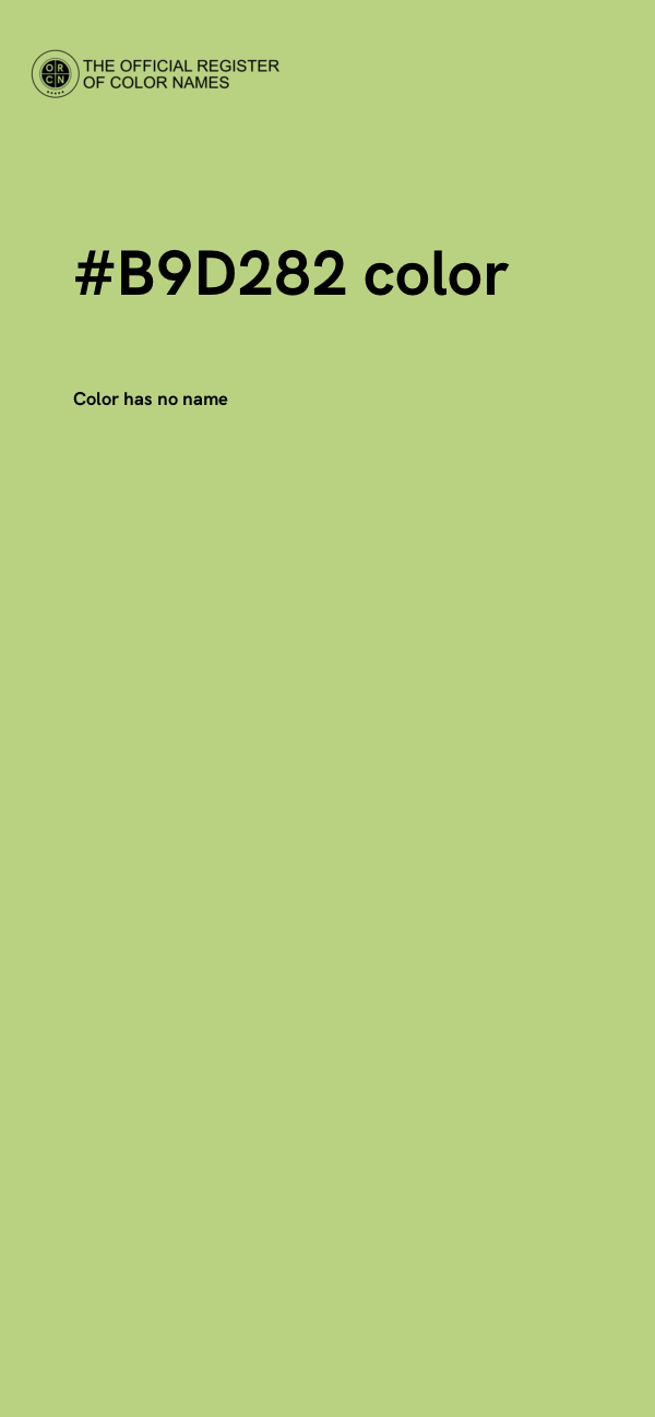 #B9D282 color image
