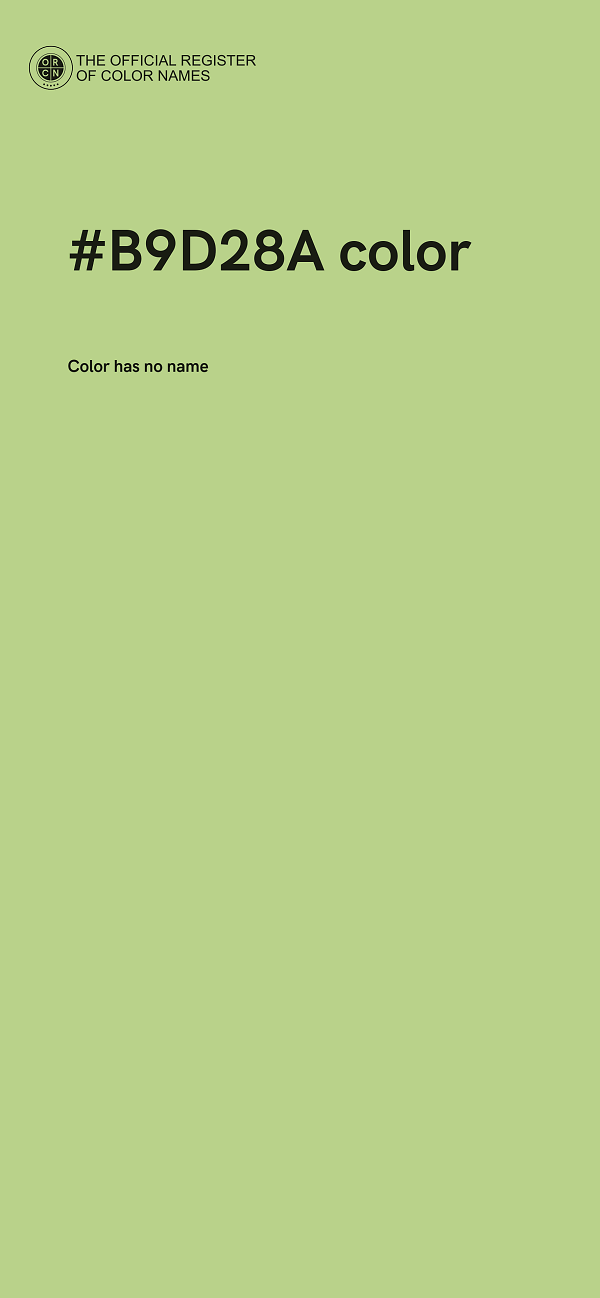 #B9D28A color image