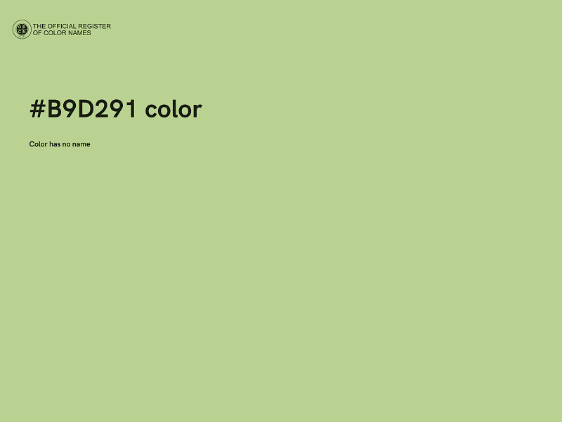 #B9D291 color image