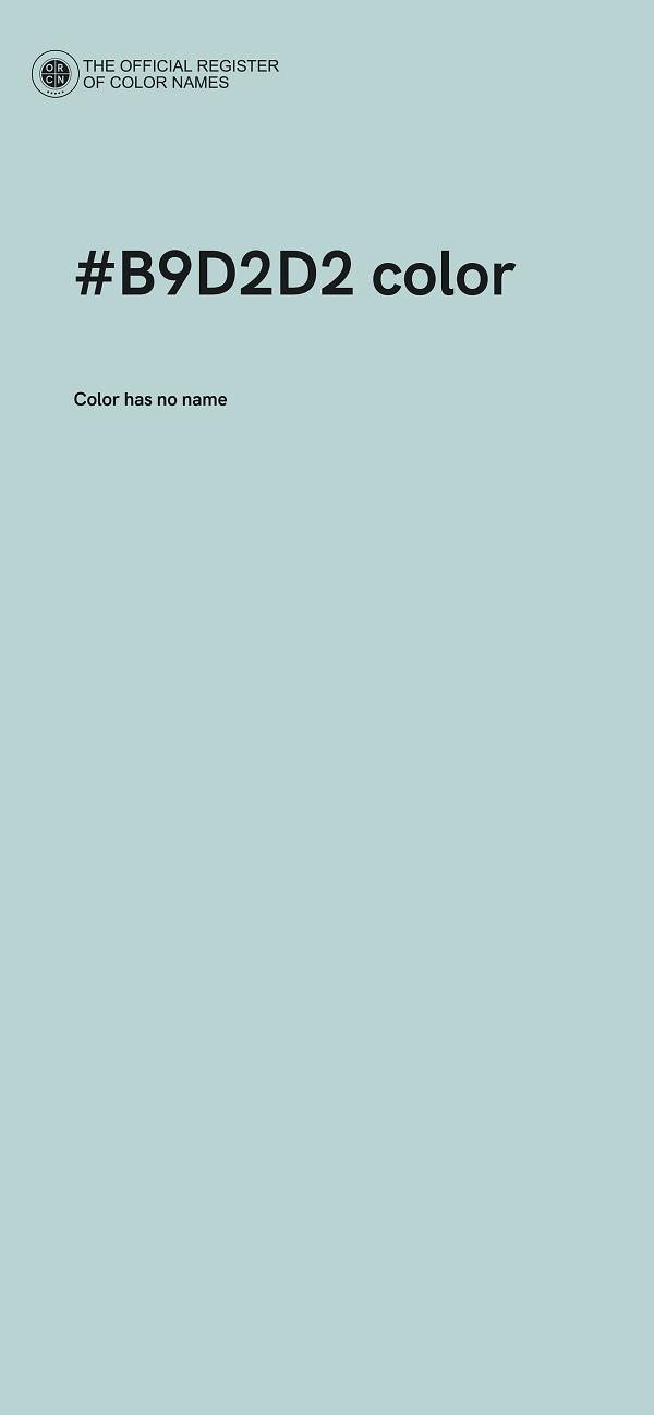 #B9D2D2 color image